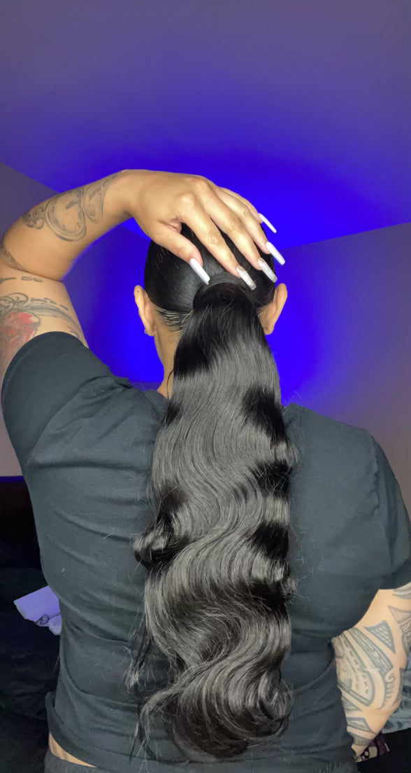 Human Hair Pony Tails